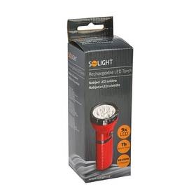 Svítilna Solight nabíjecí, 9x LED černá barva
