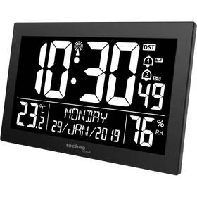 Nástěnné hodiny TechnoLine WS 8017 černá barva
