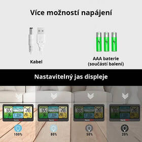 Teploměr ThermoPro TP280 černá barva

