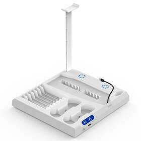 Dokovací stanice iPega P5S028 s chlazením pro PS5/PS5 Slim bílá barva
