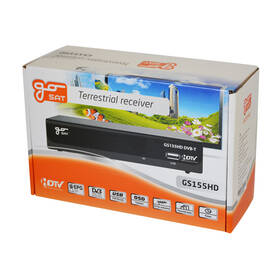 Set-top box GoSat GS155 HD černá barva
