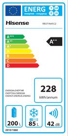 Chladnička s mrazničkou Hisense RB371N4EC2 nerez
