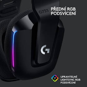 Headset Logitech G733 Lightspeed Wireless RGB černá barva
