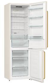 Chladnička s mrazničkou Gorenje NRK6202CLI IonAir béžová barva

