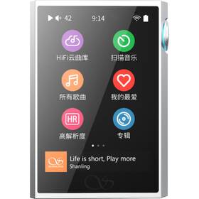 HiFi přenosný digitální přehrávač Shanling M1 Plus stříbrná barva
