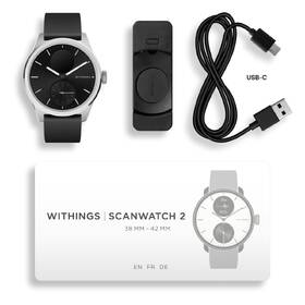 Chytré hodinky Withings Scanwatch 2 42mm černá barva
