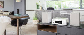 Mikrosystém Denon RCD-N10 CEOL + repro SCN-10-W bílá barva
