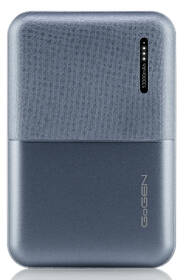 Powerbank GoGEN 10000 mAh, metalická modrá barva
