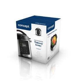 Multifunkční tlakový hrnec Concept CK8001 černá barva

