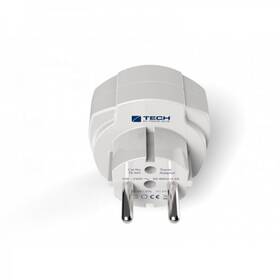 Cestovní adaptér TECH TBU-969 pro EU, 2x USB bílá barva

