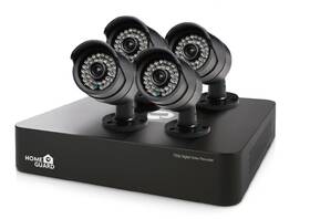 Kamerový systém iGET HOMEGUARD HGDVK46704 - 4-kanálový HD rekordér DVR + 4x barevná venkovní HD kamera 720p 
