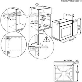 Trouba Electrolux EOF3H70V bílá barva
