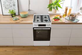 Kombinovaný sporák Gorenje GKS5C75WF bílá barva
