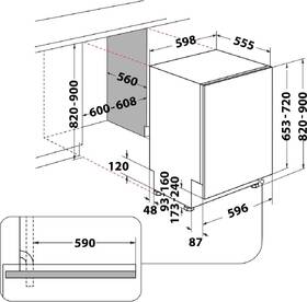Myčka nádobí Whirlpool W8I HF58 TU 
