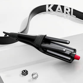 Kulma vlnkovač Rowenta x KARL LAGERFELD Waves Addict CF471LF0 černá barva
