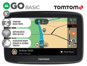 Navigační systém GPS Tomtom Go Basic 5 černá barva
