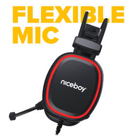 Headset Niceboy ORYX X330 Cubix černá barva
