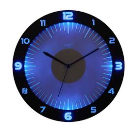 Nástěnné hodiny TFA 60.3553.10 LUMOCLOCK šedá barva
