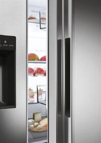 Americká lednice Haier HSW79F18CIMM nerez
