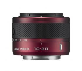 Digitální fotoaparát Nikon 1 J2 + 10-30 VR červená barva
