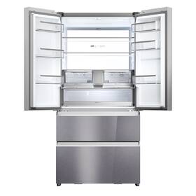 Chladnička s mrazničkou Haier HFR79F19EFGK stříbrná barva
