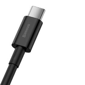 Kabel Baseus Superior USB/USB-C, 6A, 66W, 1m černá barva
