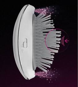 Ionizační kartáč Lanaform Silky Hair Brush šedá barva
