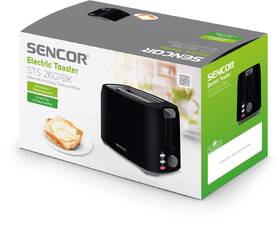 Opékač topinek Sencor STS 2607BK černá barva

