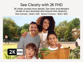 Videozvonek Anker Eufy E340 Dual Lens 2K černá barva
