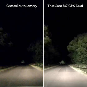 Autokamera TrueCam M7 GPS Dual (s hlášením radarů) černá barva
