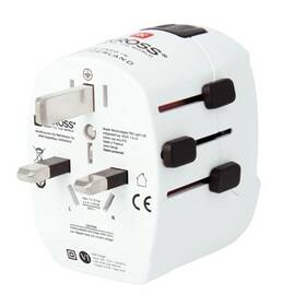 Cestovní adaptér SKROSS univerzální, 2x USB 
