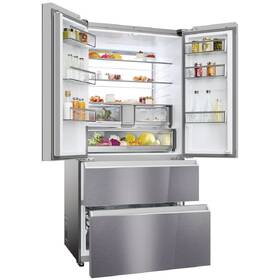 Chladnička s mrazničkou Haier HFR79F19EFGK stříbrná barva
