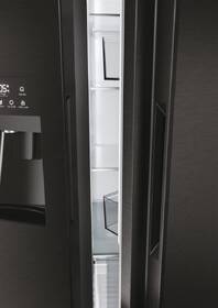 Americká lednice Haier HSR5918DIPB černá barva
