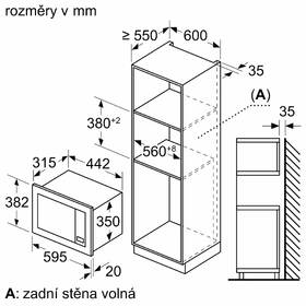 Mikrovlnná trouba Bosch BFL623MB3 černá barva
