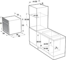 Trouba Gorenje BCS798S24BG černá barva
