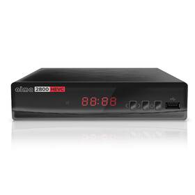 Set-top box ALMA 2800 s DVB-T2 s HEVC (H.265) černá barva
