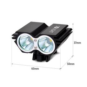 Svítilna Solight XML-T6 2x Cree černá barva
