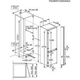 Chladnička s mrazničkou Electrolux LNT2LF18S bílá barva
