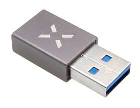 Redukce FIXED Link USB-C/USB-A šedá barva
