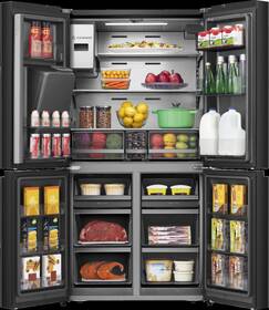 Americká lednice Hisense RQ760N4IFE černá barva
