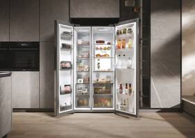 Americká lednice Haier HSW79F18ANMM nerez
