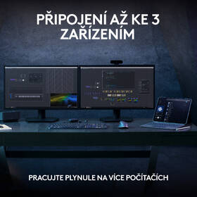 Klávesnice Logitech MX Keys S, CZ/SK layout - grafitová 
