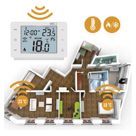 Termostat EMOS GoSmart bezdrátový pokojový s Wi-Fi 
