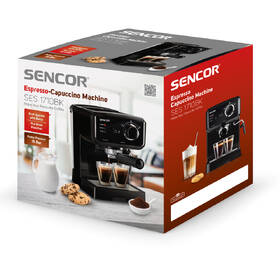 Espresso Sencor SES 1710BK černá barva
