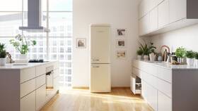 Chladnička s mrazničkou Gorenje ONRK619DC krémová barva
