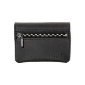 Peněženka FIXED Tripple Wallet pro AirTag z pravé hovězí kůže černá barva
