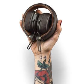 Sluchátka Marshall Major III Bluetooth hnědá barva
