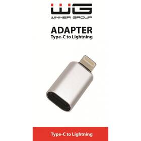 Redukce WG USB-C/Lightning stříbrná barva
