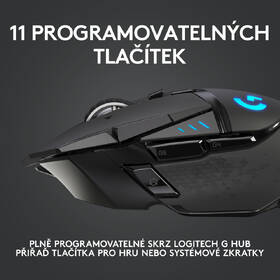 Myš Logitech G502 Lightspeed Wireless černá barva
