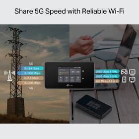 Router TP-Link M8550 5G Mobile Wi-Fi černá barva
